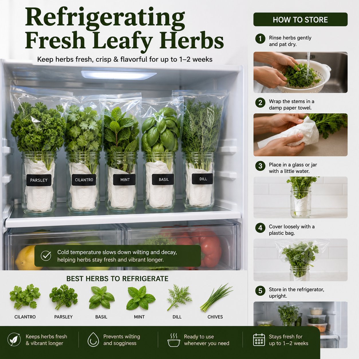 refrigerating-fresh-leafy-herbs