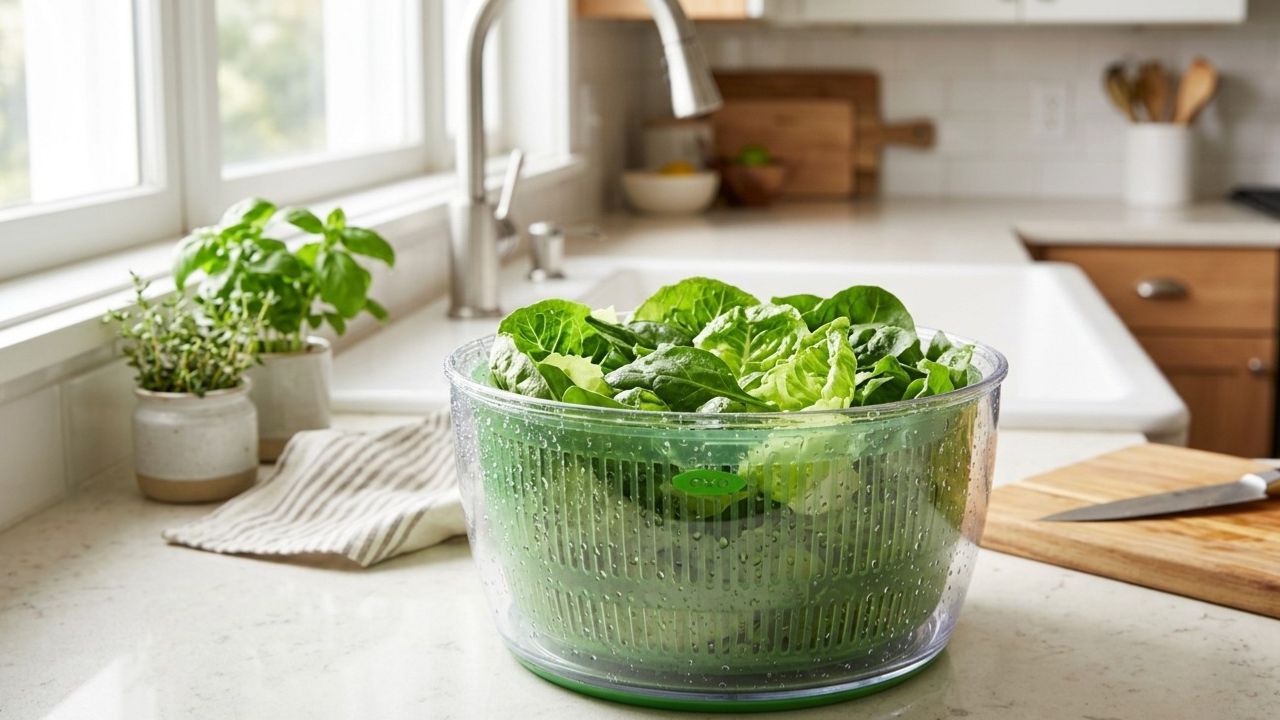 leafy-vegetables-in-a-salad-spinner